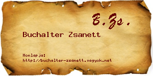 Buchalter Zsanett névjegykártya