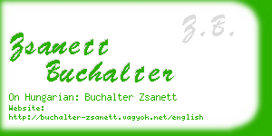 zsanett buchalter business card